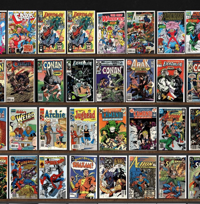 Huge Lot 150+ Comics with Conan The Barbarian, Action Comics & More!