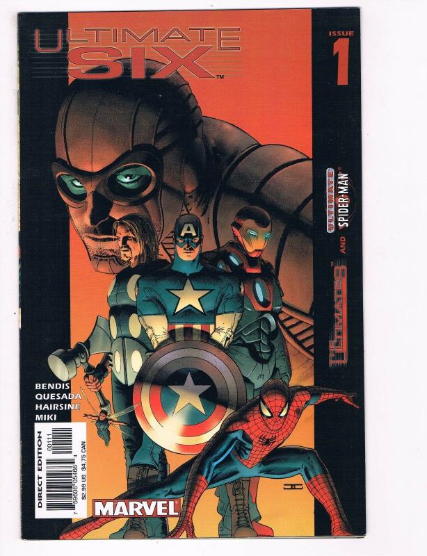 Ultimate Six # 1 NM Marvel Comics Avengers Spider-Man Brian Michael Bendis S80