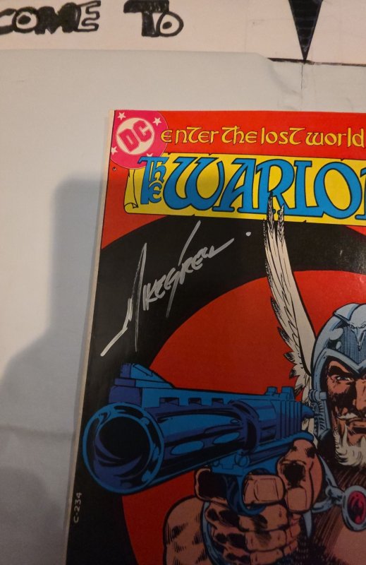 Warlord #33 (1980) Guns cover signed by Mike grill creator