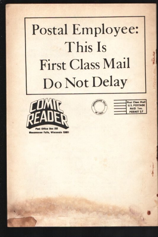 Comic Reader #121 1975-Batman cover by Mike Grell-Comic collector info-G