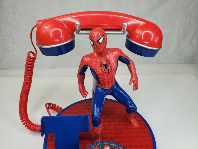 Spider-Man 2 Rotary Home Phone Vintage MARVEL Retro 2004 Limited NM