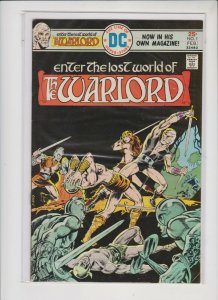 THE WARLORD #1 1976 DC / MED+ GRADE / NEVER READ