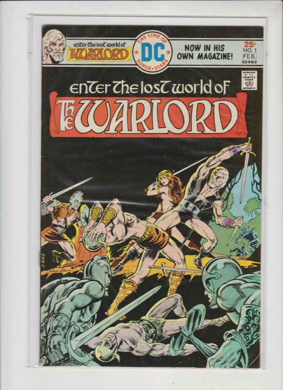 THE WARLORD #1 1976 DC / MED+ GRADE / NEVER READ