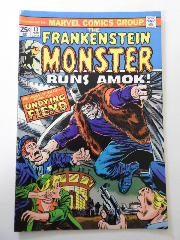 The Frankenstein Monster #13 (1974) FN+ Condition! MVS intact!