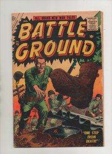 Battle Grounds #15 - Landmine Cover! - (Grade 4.5) 1957