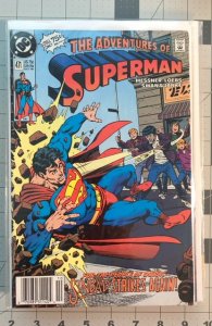 Adventures of Superman #471 (1990) NEWSSTAND EDITION