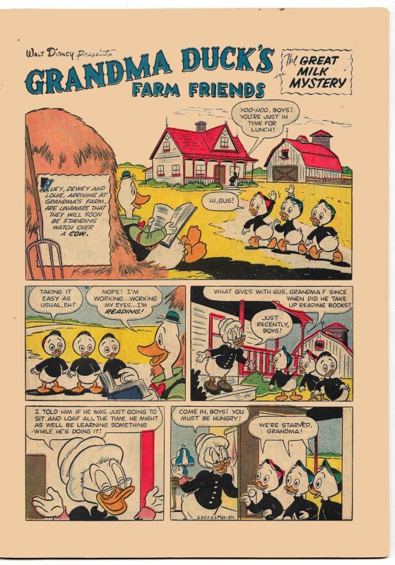 Two Grandma Duck's Farm Friends! 4 Color 763 & 1073  VG * Carl Barks Cov...