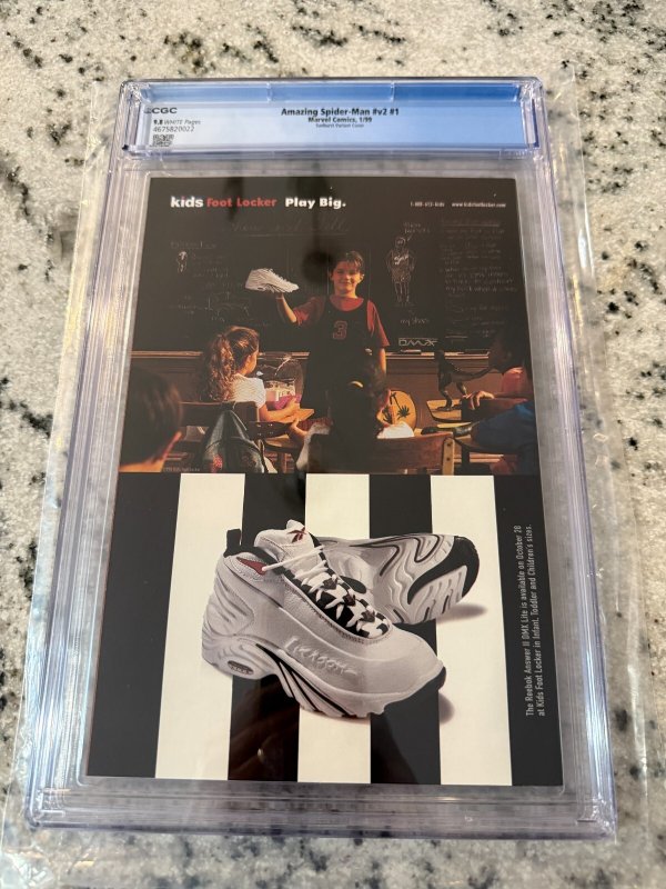 Amazing Spider-Man # 1 CGC Graded 9.8 Marvel Comic Book 1999 Variant JH22