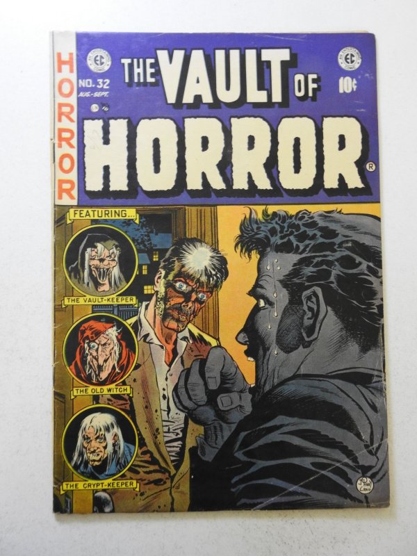 Vault of Horror #32 (1953) VG+ Condition moisture stains, 1/2 in spine split