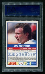 1989 Score Joe Montana #1 PSA 10 Gem Mint