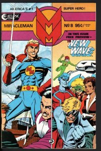 MIRACLEMAN #8-1986-ECLIPSE-COPPER AGE-NICE COPY-HIGH GRADE-NM