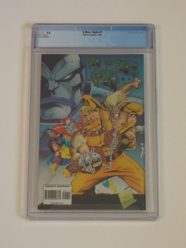 X-Men Alpha #1 CGC 9.8; Chromium cover! Age of Apocalypse! 1st App. Dark Beast!!