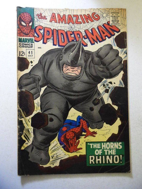 The Amazing Spider-Man #41 (1966) 1st App of Rhino! VG Condition