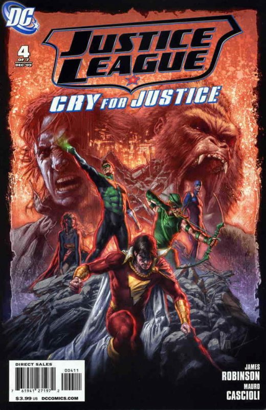 Justice League: Cry for Justice #4 VF; DC | save on shipping - details inside 