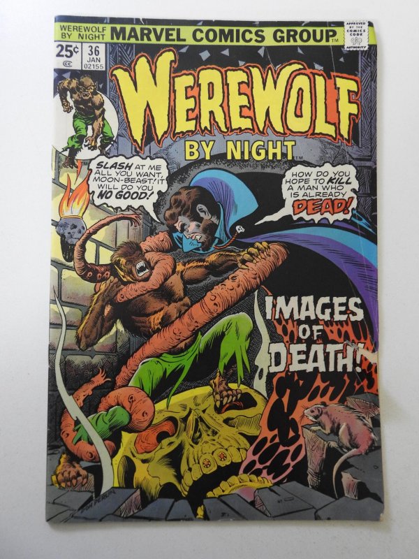 Werewolf by Night #36 (1976) VG Condition 1 in tear fc