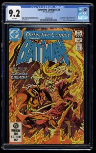 Detective Comics #523 CGC NM- 9.2 White Pages 1st Killer Croc Cameo!