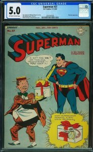 Superman #37 (1945) CGC 5.0 VGF