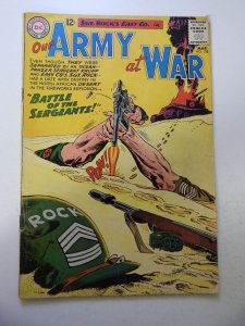 Our Army at War #128 (1963) VG Condition moisture stain along spine