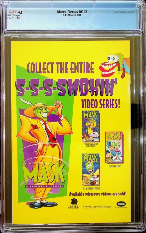 DC Versus Marvel/Marvel Versus DC #2 (1996) - CGC 9.8 - Cert#2077019003