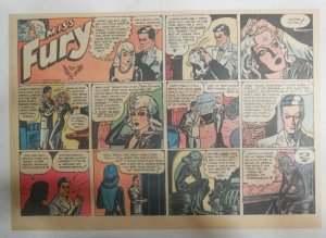 Miss Fury Sunday by Tarpe Mills from 10/8/1944 Size: 11 x 15  Very Rare Year #4