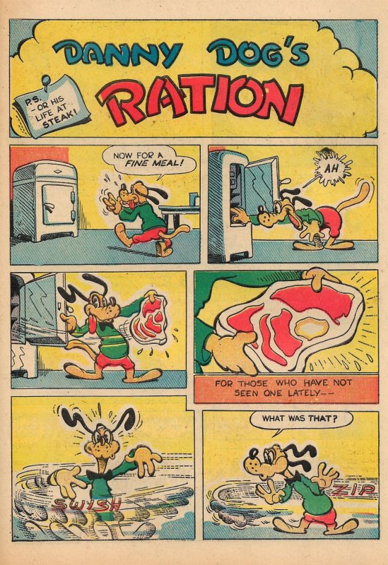 HAPPY COMICS #3 (Dec 1943) 4.0VG  Weird East Coast Funny Animals! Jim Tyer cover