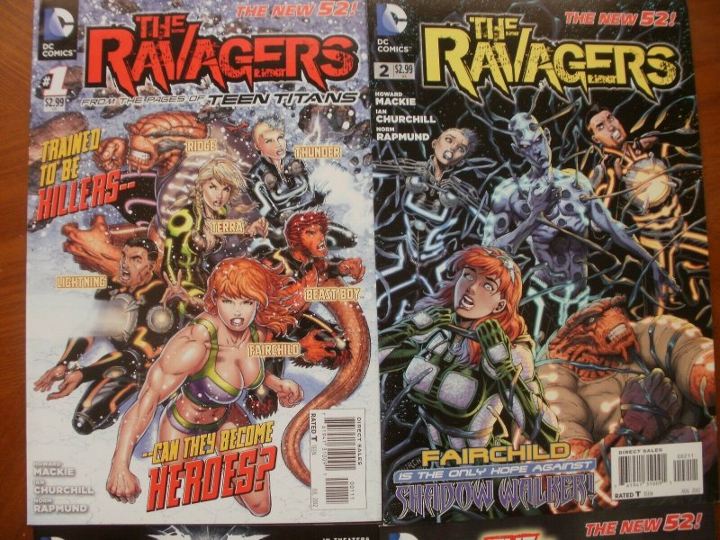 4 DC Comic THE RAVAGERS #1 2 3 4 (2012) New 52 Teen Titans Terra Fairchild Beast