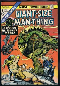 Giant Size Man Thing #3 ORIGINAL Vintage 1974 Marvel Comics