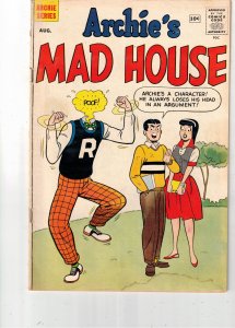 Archie's Madhouse #7 1960 Beatniks through hitory!! VG+ Teenage Rock Sta...