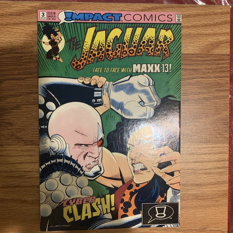 The Jaguar Face To Face Maxx-13 Williams Marzan No 3 Impact Comics - Oct 1991 