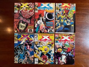 6 X-Factor Marvel Comic Books # 72 84 86 87 88 89 X-Men Wolverine Storm 30 J817