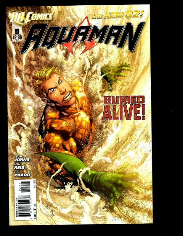 Lot of 8 Aquaman DC Comic Books # 2 3 4 5 6 7 8 9 Batman Flash Superman RP1