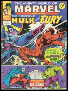 MIGHTY WORLD OF MARVEL #266-FURY-HULK-BRITISH VG
