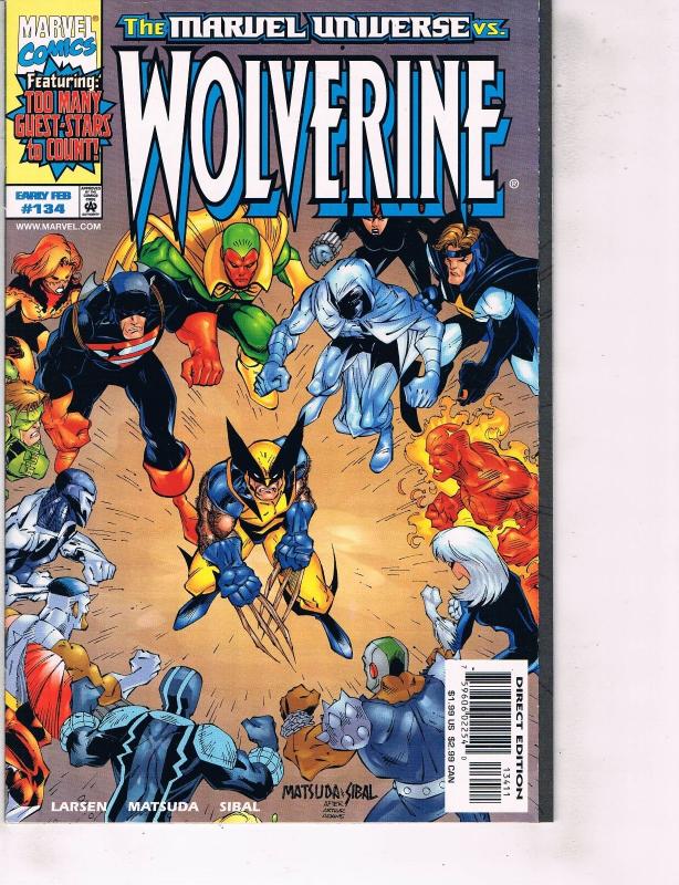 5 Wolverine Marvel Comic Books # 131 132 133 134 135 X-Men Storm Vision TW38