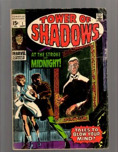 Tower of Shadows # 1 FN- Marvel Comics Stroke of Midnight Horror Stories J24