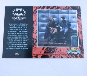 1992 Batman Returns Stadium Club #47 Catwoman 