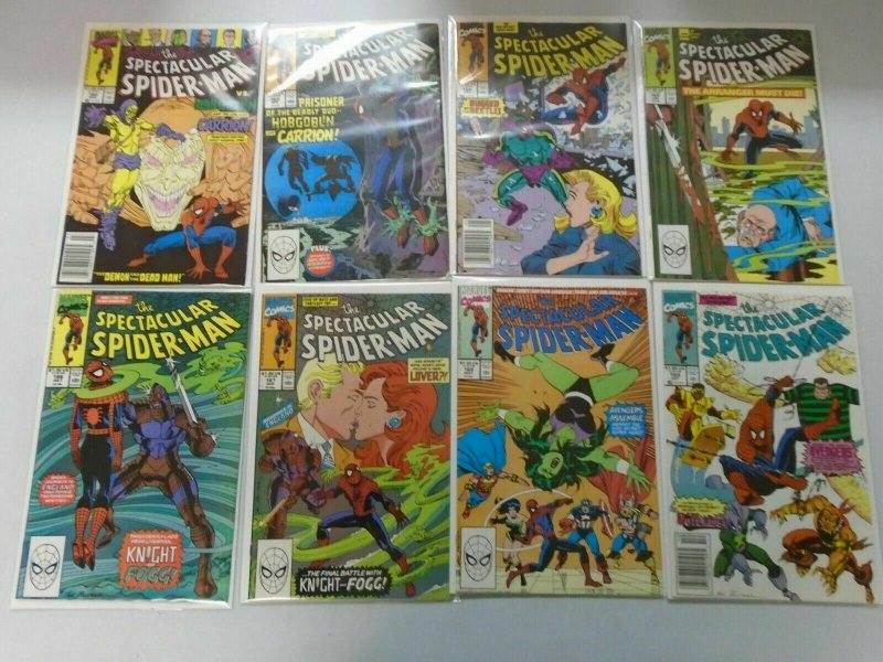 Spectacular Spider-Man lot 46 different #138-184 8.0 VF (1988-92 1st Series)