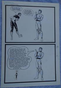 Original art, CHAMPIONS, Bragging rights, Ego maniac,DC Comics,Belittling, Trump