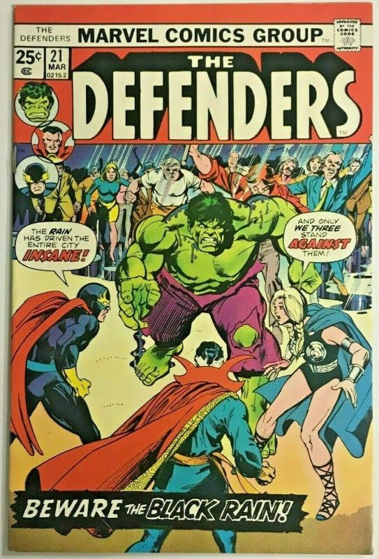 DEFENDERS#21 FN/VF 1975 MARVEL BRONZE AGE COMICS