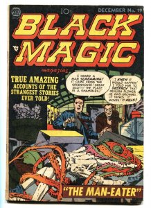 BLACK MAGIC #19-JACK KIRBY- PRE-CODE HORROR-1952 VG