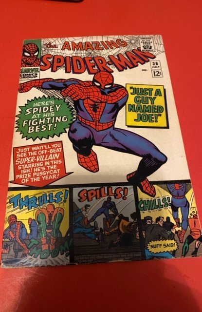 The Amazing Spider-Man #38 (1966) the guy named joe