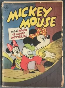 Four Color #118 (1946, Dell) Mickey Mouse House of Many Mysteries. Low Grade