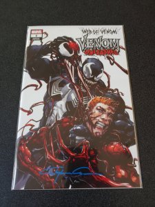 ​WEB OF VENOM: VENOM UNLEASHED SIGNED BY CLAYTON CRAIN WITH COA.