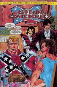 Captain Confederacy (1986 series)  #4, VF+ (Stock photo)