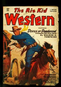 PULP:  The Rio Kid Western April 1950 Thrilling Pulp-Louis L'Amour G/VG