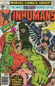 Inhumans #12 ORIGINAL Vintage 1976 Marvel Comics Hulk