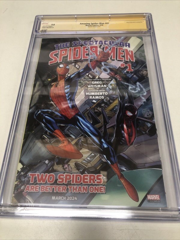 Amazing Spider-Man (2024) #41 (CGC 9.8) Signed Simone Bianchi * Variant Cover