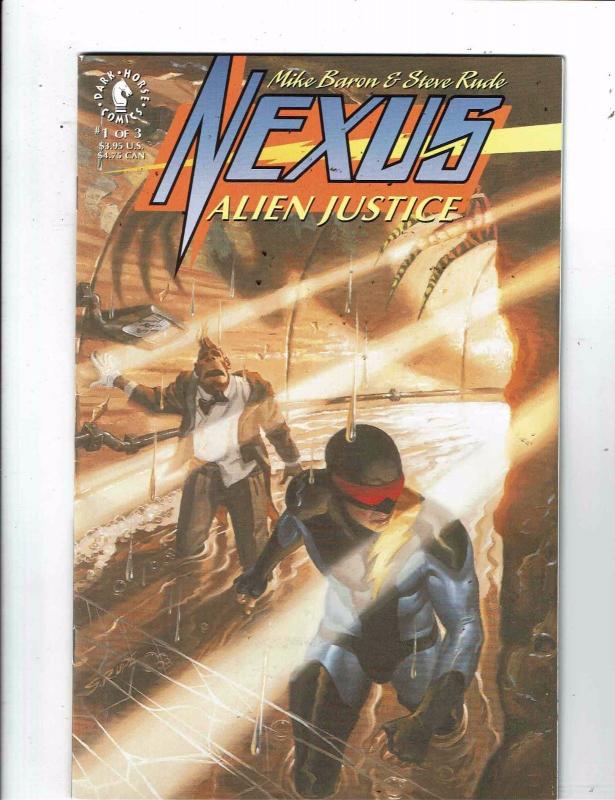 Lot of 3 Nexus Alien Justice Dark Horse Comic Books #1 2 3  WT18