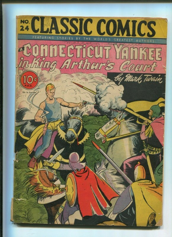 CLASSIC COMICS #24 (2.0) A CONNECTICUT YANKEE IN KING ARTHURS COURT 1ST PRINT