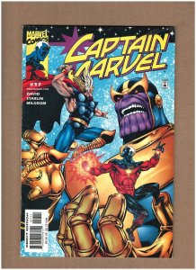 Captain Marvel #17 Jim Starlin 2001 vs. Thanos Thor VF 8.0 MUSTY SMELL