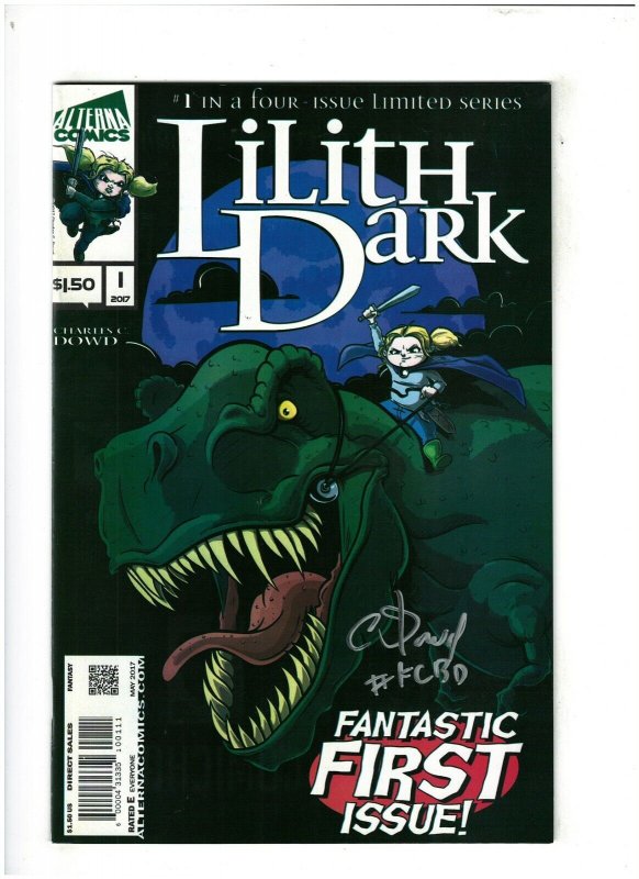 Lilith Dark #1 VF/NM 9.0 Alterna Comics 2017 Signed by Charles Dowd 